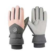 Luvas De Inverno Para Mulheres Com Tela Sensível Ao Toque, À Prova De Vento, Quentes Para Passeios