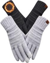 Luvas de inverno REACH STAR Touchscreen Warm Knit, 2 pares