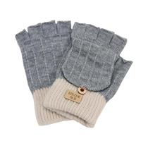 Luvas De Inverno Sem Dedos Para Mulheres, Quentes E Sólidas, Unissex, Protetor De Dedos Para