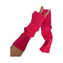 Luvas De Inverno Sem Dedos Tricotadas Femininas Y2K Aquecedores De Braço Cosplay Anime Punk Gótico