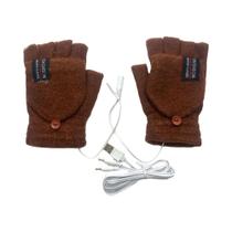 Luvas De Inverno Unissex Com Aquecimento USB, Dedos Completos Ou Meio Dedo, Cor Pura, Luvas Térmicas Luvas De Inverno Unissex Com Aquecimento USB, Dedos Completos Ou Meio Dedo, Cor Pura, Luvas Térmicas