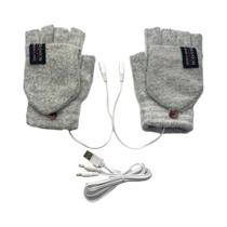 Luvas De Inverno Unissex Com Aquecimento USB, Dedos Completos Ou Meio Dedo, Cor Pura, Luvas Térmicas Luvas De Inverno Unissex Com Aquecimento USB, Dedos Completos Ou Meio Dedo, Cor Pura, Luvas Térmicas