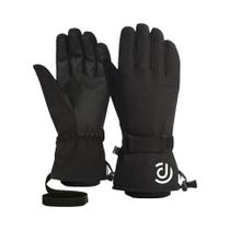 Luvas De Inverno Unissex Impermeáveis Com Tela Sensível Ao Toque, Luvas Quentes De Fleece Para