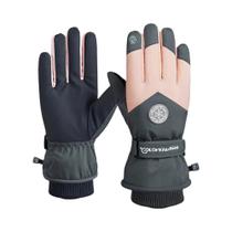Luvas De Inverno Unissex Impermeáveis Com Tela Sensível Ao Toque Para Snowboard E Esqui, Em Couro PU Luvas De Inverno Unissex Impermeáveis Com Tela Sensível Ao Toque Para Snowboard E Esqui, Em Couro PU