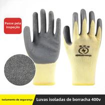 Luvas De Isolamento De Baixa Tensão 400V Anti-elétrico Anti-choque Respirável Luvas De Segurança