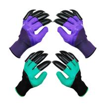 Luvas de Jardim DCCPAA com Garras Impermeáveis 2 Pares Luvas de Jardim DCCPAA com Garras Impermeáveis 2 Pares