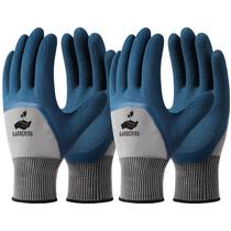 Luvas de jardim Trifabricy, 6 pares, respiráveis, revestidas com látex