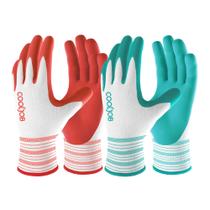 Luvas de jardinagem COOLJOB, 6 pares, respiráveis, com revestimento de borracha Luvas de jardinagem COOLJOB, 6 pares, respiráveis, com revestimento de borracha
