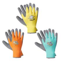 Luvas de jardinagem infantis COOLJOB, 3 pares, revestidas de látex, tamanho M Luvas de jardinagem infantis COOLJOB, 3 pares, revestidas de látex, tamanho M