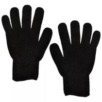 Luvas De Lã Frio Inverno Adulto Preta Unissex Mão Luvas De Lã Frio Inverno Adulto Preta Unissex Mão