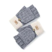 Luvas De Lã Sem Dedos Unissex Para Inverno, À Prova De Vento, Quentes, Para Atividades Ao Ar Livre,