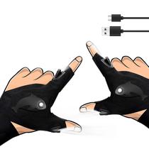 Luvas de lanterna LED recarregáveis LOUISWARE sem dedos Luvas de lanterna LED recarregáveis LOUISWARE sem dedos
