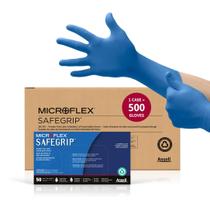 Luvas de látex descartáveis Ansell MICROFLEX SafeGrip SG-375 Luvas de látex descartáveis Ansell MICROFLEX SafeGrip SG-375
