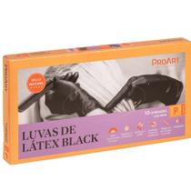 Luvas de Látex Proart Black - 10 Unidades