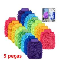 Luvas De Lavagem De Carro Ultra Absorventes De Microfibra, Ferramenta De Limpeza Automotiva Sem