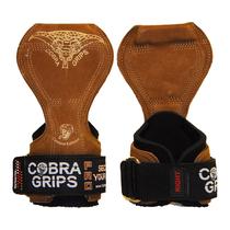 Luvas de levantamento de peso Grip Power Pads Cobra Grips PRO Brown