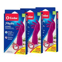 Luvas de limpeza de borracha reutilizáveis Playtex Living, grandes (pacote com 3)