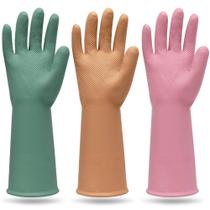 Luvas de limpeza doméstica impermeáveis reutilizáveis MAMISON (3 pares)