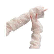 Luvas De Manga Solta Com Renda Para Mulheres, Protetores De Braço Fashion, Finas E Com Proteção