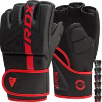 Luvas de MMA RDX Grappling Sparring Half Finger Maya Hide Leather
