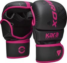 Luvas de MMA RDX Sparring Grappling Hybrid Open Palm Leather