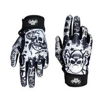 Luvas De Motocicleta Azul Brilhante Com Listras Vermelhas Para Homens, Estilo Esportivo E Fashion Luvas De Motocicleta Azul Brilhante Com Listras Vermelhas Para Homens, Estilo Esportivo E Fashion