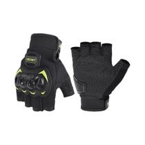 Luvas De Motocicleta De Verão Antichoque Antiderrapantes Meio Dedo Para Motocross Ciclismo