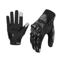 Luvas De Motocicleta De Verão Respiráveis Com Dedos Completos, Antiderrapantes, Resistentes Ao