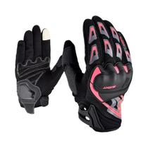 Luvas De Motocicleta Femininas Em Rosa E Roxo Com Tela Sensível Ao Toque Para Verão, Motocross E