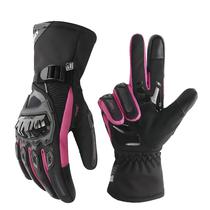 Luvas De Motocicleta Femininas Rosa Impermeáveis E À Prova De Vento Para Inverno Suomy Motocross