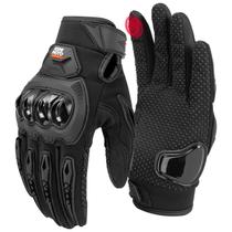 Luvas de motocicleta KEMIMOTO Touchscreen para homens/mulheres pretas