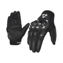 Luvas De Motocicleta Masculinas De Verão Com Proteção Rígida Nos Dedos E Tela Sensível Ao Toque Para