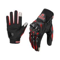 Luvas de Motocicleta para Verão - Respiráveis, com Dedos Inteiros e Antiderrapantes