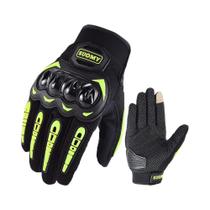 Luvas De Motocicleta Pretas Com Tela Sensível Ao Toque Para Homens E Mulheres, Verão, Ciclismo, ATV,