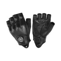 Luvas De Motocicleta Retro Em Couro Preto, Sem Dedos, Para Corrida De Motocicleta, Motocross, Luvas De Motocicleta Retro Em Couro Preto, Sem Dedos, Para Corrida De Motocicleta, Motocross,