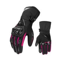 Luvas De Motocicleta Unissex Para Inverno, Impermeáveis E À Prova De Vento, Forradas, Com Tela