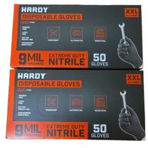 Luvas de nitrila sem pó 9 mil XXL 100 un.