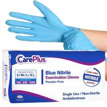 Luvas de nitrilo CARE PLUS Blue Extra Large Size 200 unidades