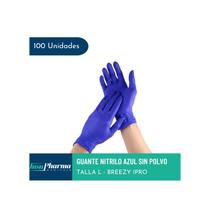 Luvas de nitrilo descartáveis Breezy Size M, caixa de 100 unidades Luvas de nitrilo descartáveis Breezy Size M, caixa de 100 unidades