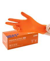 Luvas de nitrilo descartáveis LANON 8mil Orange Mechanic L 100u