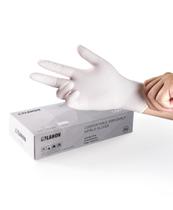 Luvas de nitrilo descartáveis LANON Food Safe White Small Luvas de nitrilo descartáveis LANON Food Safe White Small