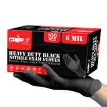 Luvas de nitrilo descartáveis London Labs Heavy Duty 6 mil (100) Luvas de nitrilo descartáveis London Labs Heavy Duty 6 mil (100)
