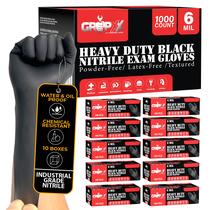 Luvas de nitrilo descartáveis London Labs Heavy Duty 6 Mil (1000) Luvas de nitrilo descartáveis London Labs Heavy Duty 6 Mil (1000)