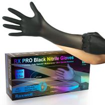 Luvas de nitrilo descartáveis Raxwell Black 5,5 mil (100 unidades) Luvas de nitrilo descartáveis Raxwell Black 5,5 mil (100 unidades)