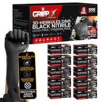Luvas de nitrilo GRIPXX Herkules Grip Heavy Duty 8Mil Black XL Luvas de nitrilo GRIPXX Herkules Grip Heavy Duty 8Mil Black XL