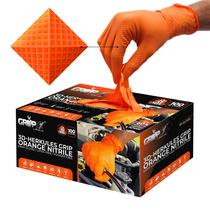 Luvas de nitrilo GRIPXX Herkules Grip Heavy Duty 8Mil Orange Luvas de nitrilo GRIPXX Herkules Grip Heavy Duty 8Mil Orange