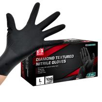 Luvas de nitrilo Jointown Heavy Duty Black Size Large 100 unidades