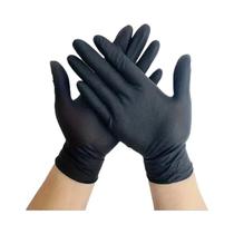 Luvas De Nitrilo Pretas De Alta Resistência 8Mil Luvas De Segurança Descartáveis Com Textura De