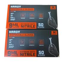 Luvas de Nitrilo Sem Pó 9 mil 50 Unidades (Médio) da Hardy - 2 CAIXAS Luvas de Nitrilo Sem Pó 9 mil 50 Unidades (Médio) da Hardy - 2 CAIXAS