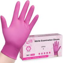 Luvas de nitrilo SwiftGrip EN35F Fuchsia Small 100 ct Box